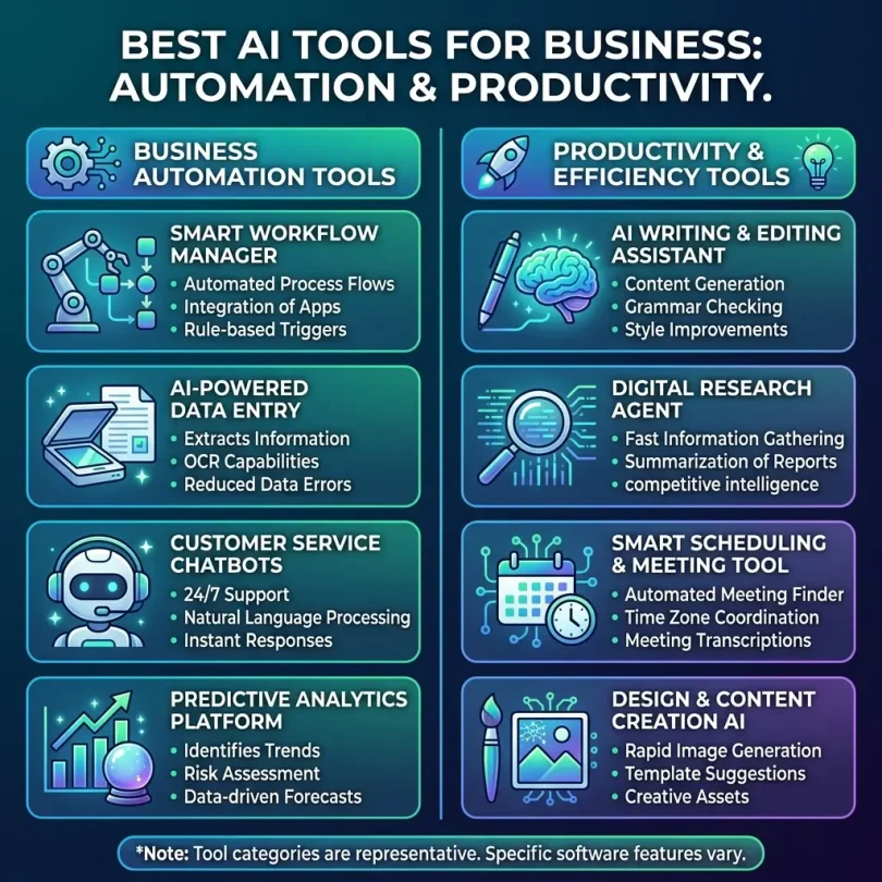 Best AI Tools for Business Automation and Productivity