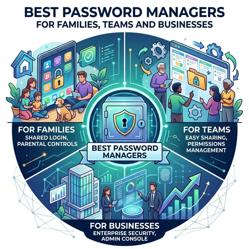 Best Password Managers for Families, Teams and Businesses