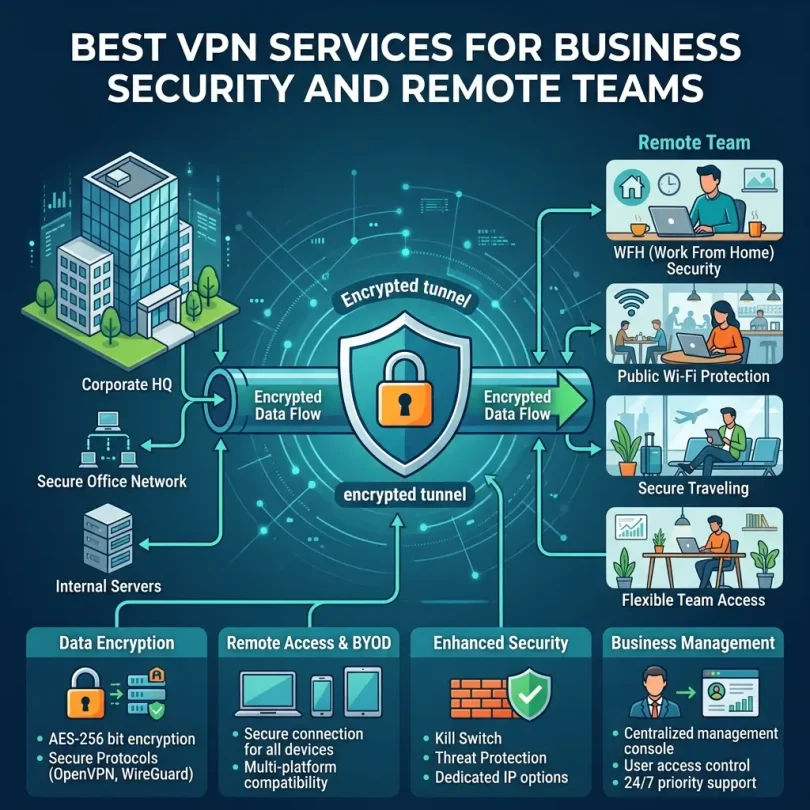 Best VPN Services for Business Security and Remote Teams